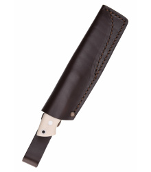 Brisa Trapper 115, elfenbeinfarbiges Micarta, Flachschliff