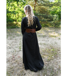 Leichtes Mittelalterkleid Milla, Wikingerkleid, schwarz