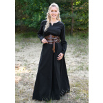 Leichtes Mittelalterkleid Milla, Wikingerkleid, schwarz