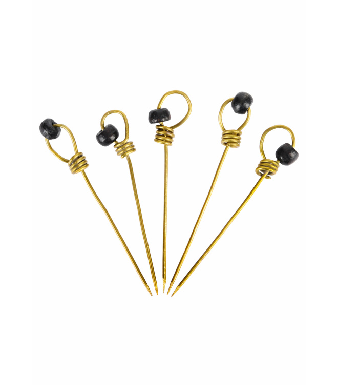 Gebendenadeln mit Perle, 5er Set