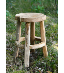 Holz-Hocker, ca. 45 cm hoch