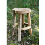 Holz-Hocker, ca. 45 cm hoch