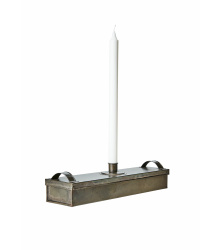 Kerzenbox aus Metall mit Kerzenhalter für Stabkerzen