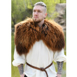Schulterfell aus Nordlandschnucken-Fell, rostbraun, Größe L/XL