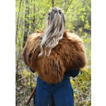 Schulterfell aus Nordlandschnucken-Fell, rostbraun, Größe L/XL