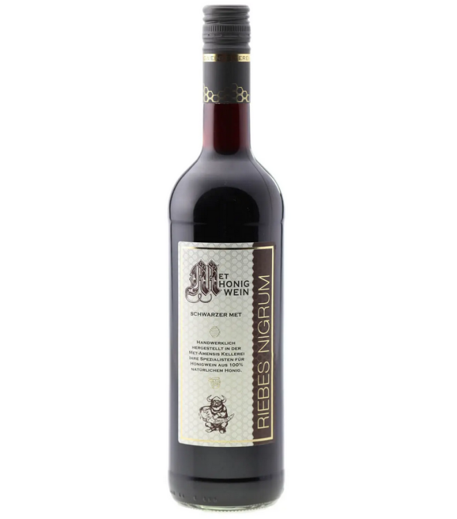 Metwein Ribes Nigrum - Honigwein mit schwarzer Johannisbeere, 10% vol., 6 Flaschen | 750 ml