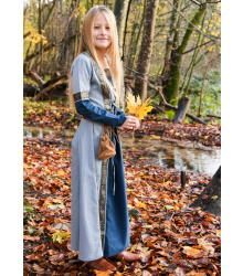Kinder Mittelalterkleid Eleanor, langarm, blau