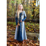 Kinder Mittelalterkleid Eleanor, langarm, blau