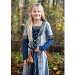 Kinder Mittelalterkleid Eleanor, langarm, blau
