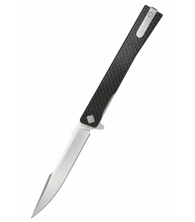Taschenmesser Solstice, Harpoon, Karbon, satiniert, Ocaso Knives
