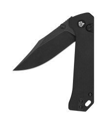 Taschenmesser QSP Grebe Button Lock, G10 Griff, schwarz