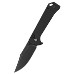 Taschenmesser QSP Grebe Button Lock, G10 Griff, schwarz