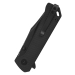 Taschenmesser QSP Grebe Button Lock, G10 Griff, schwarz