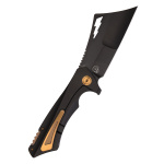 Taschenmesser Nemley Cleaver, Exclusive, Black PVD, Gold Ano