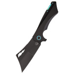 Taschenmesser Nemley Cleaver, Exclusive, Black PVD, Blue Ano