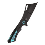 Taschenmesser Nemley Cleaver, Exclusive, Black PVD, Blue Ano