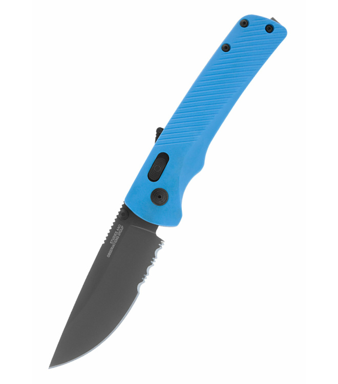 Taschenmesser Flash AT - Civic Cyan - Teil-Wellenschliff, SOG