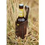 Gürtelhalter aus Leder für 0,33l Flaschen, mit Logo - Wacken Brauerei