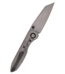 Taschenmesser Allie-P, Stonewash, schwarzes Micarta, Wehr...
