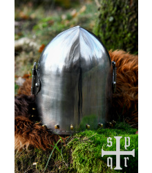 Hundsgugel, Mittelalter-Helm, ca. 1370, 1,6 mm Stahl