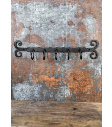 Stange zu Wandbefestigung mit 5 Haken