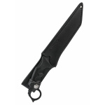 Honshu Aizu Ring Fighter Tanto mit Scheide, schwarz