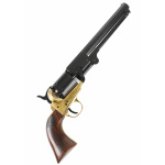 Colt Navy 1851, Perkussionsrevolver, Schwarz mit Messingrahmen, Replik