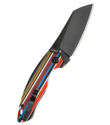 Kizer Knives Taschenmesser Towser K, Serape, G10-Griff, schwarze Klinge