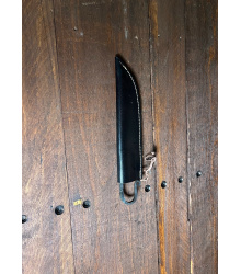 Geschmiedetes Mittelaltermesser mit Scheide