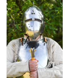 Beckenhaube mit Klappvisier und Zwiebel-Top,...