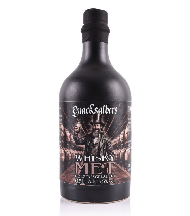 Quacksalbers Whisky Met, holzfassgelagert, 0,5l, 15,5% vol. Alk.