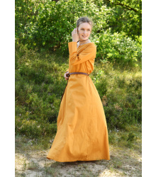 Leichtes Mittelalterkleid Milla, Wikingerkleid, senfgelb