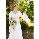 Mittelalter Hochzeitskleid mit Korsage, Brautkleid Fine, weiß/natur, Gr. M