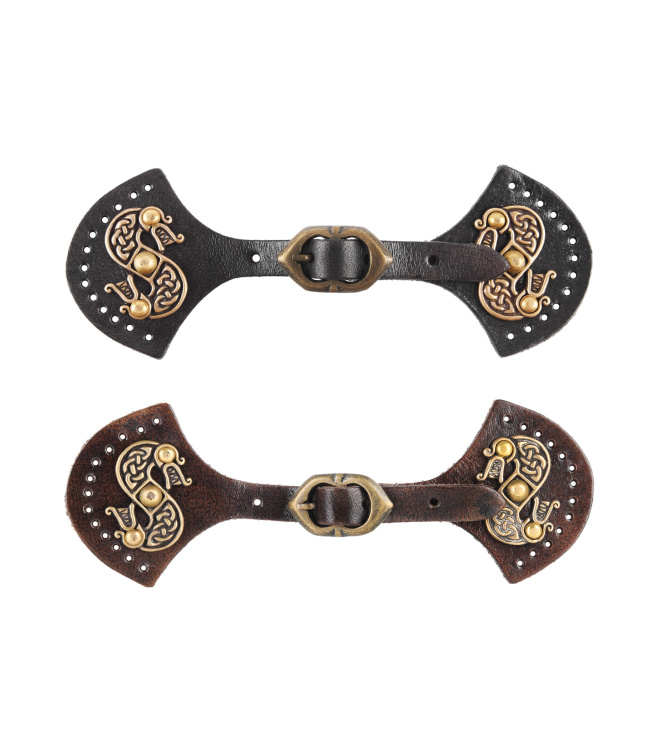 Verschluss für Schulterfell, braun