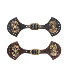 Verschluss für Schulterfell, braun