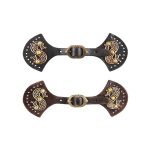 Verschluss für Schulterfell, braun