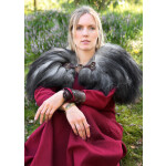 Verschluss für Schulterfell, braun