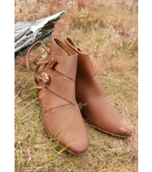 Frühmittelalterliche Wikingerschuhe Jorvik, braun