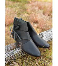 Frühmittelalterliche Wikingerschuhe Jorvik, schwarz