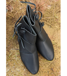 Frühmittelalterliche Wikingerschuhe Jorvik, schwarz