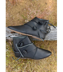 Frühmittelalterliche Wikingerschuhe Jorvik, schwarz