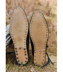 Frühmittelalterliche Wikingerschuhe Jorvik, schwarz