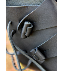 Frühmittelalterliche Wikingerschuhe Jorvik, schwarz