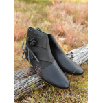 Frühmittelalterliche Wikingerschuhe Jorvik, schwarz