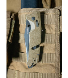 SOG TRIDENT AT - FLAT DARK EARTH - TANTO, Taschenmesser