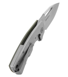 SOG STOUT FLK OD GREEN, STONEWASH, Taschenmesser
