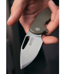 SOG STOUT FLK OD GREEN, STONEWASH, Taschenmesser