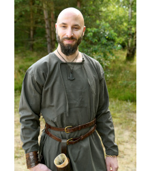 Wikinger Tunika, Viborg Rekonstruktion, olivgrün, Gr. XXL