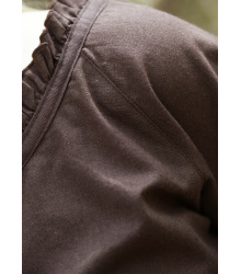 Mittelalter Bluse Birga mit 3/4 Arm, braun, Gr. L