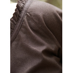Mittelalter Bluse Birga mit 3/4 Arm, braun, Gr. L